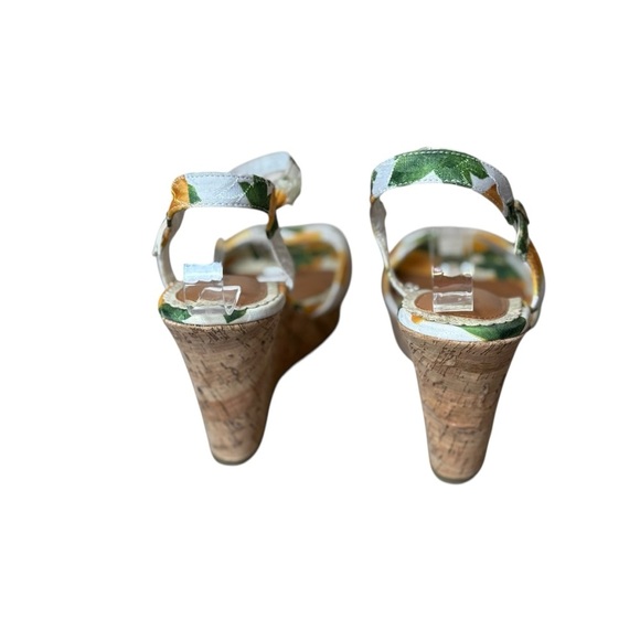 Rampage Y2K Crissy Lemon Wedge Platform Sandals 8.5M Yellow White Casual Party - Picture 6 of 14